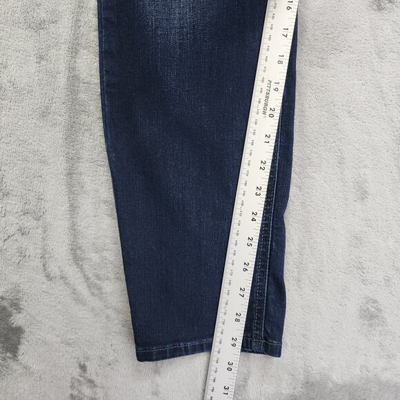 Lee Riders Jeans Womens‎ Size 18L Blue Dark Wash Mid Rise Skinny Jeans Stretch - Picture 10 of 12